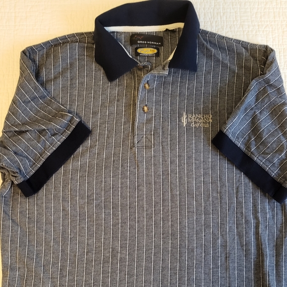 Greg Norman Men's Large Golf Shirt Blue - Picture 1 of 5